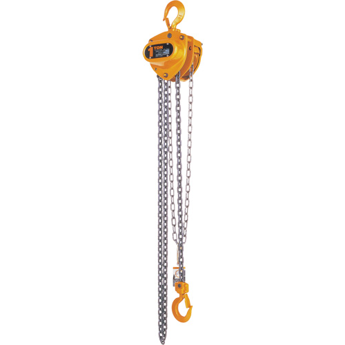 Kito Manual Chain Hoist, 15' Lift, 2000 lbs. (1 tons) Capacity, Steel Chain Sidevic Inc.
