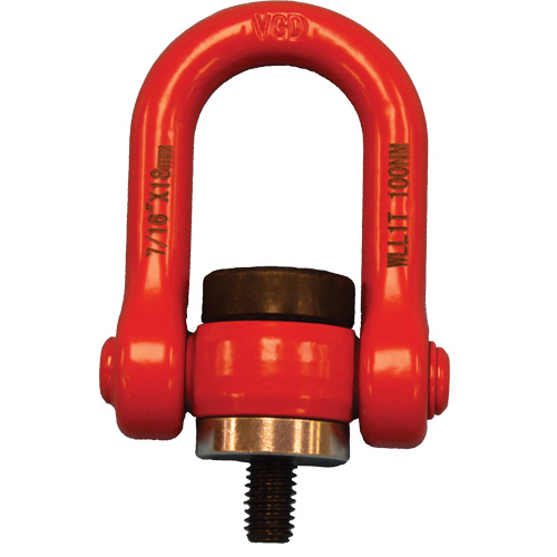 VQ Swivel Hoist Lifting Ring, M8, 12 mm Thread Length, Alloy Steel Sidevic Inc.