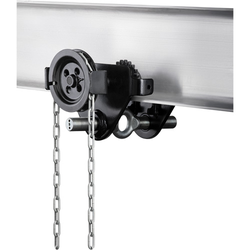 HTG Geared Clevis Trolley, 4409 lbs. (2 tons) Capacity, 2-39/64" - 8-43/64" Sidevic Inc.