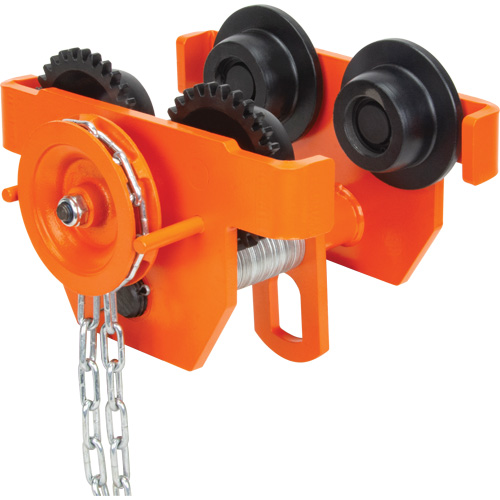 Adjustable Trolley with Safety Plates, 4000 lbs. (2 tons) Capacity, 3-15/16" - 5-14/16" Sidevic Inc.