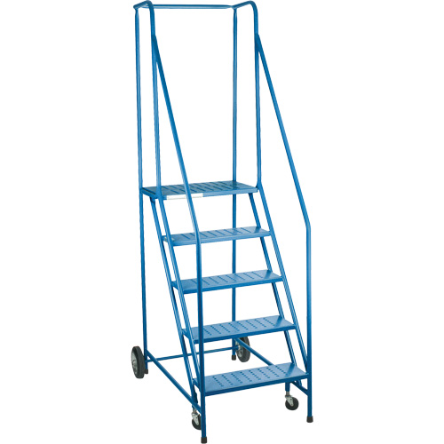 CSA-Certified Rolling Step Ladder, 5 Steps, 22" Step Width, 46" Platform Height, Steel Sidevic Inc.