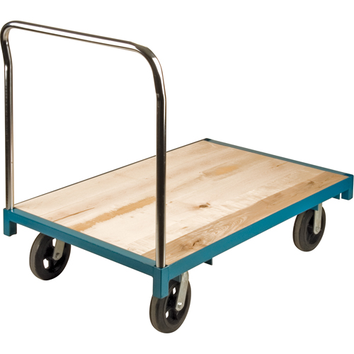 Chariot &agrave; plateforme robuste, 48" lo x 30" la, Capacit&eacute; de 2000 lb, Roues en Caoutchouc Sidevic Inc.