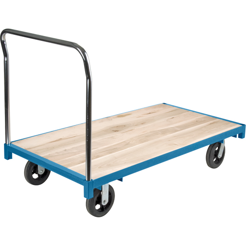 Chariot &agrave; plateforme robuste, 60" lo x 30" la, Capacit&eacute; de 2000 lb, Roues en Caoutchouc Sidevic Inc.