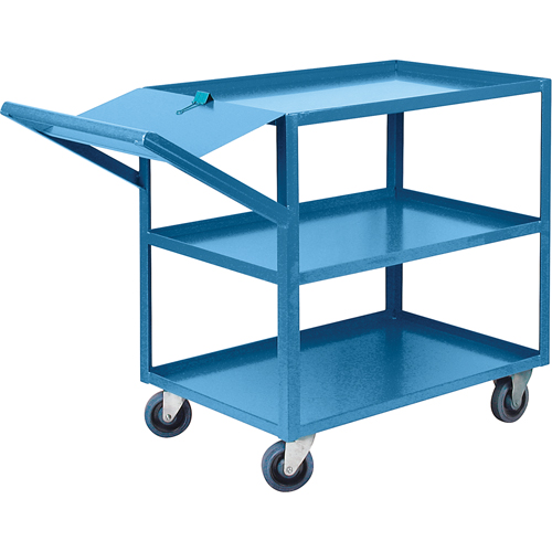 Order Picking Carts, 36" H x 24" W x 52" D, 3 Shelves, 1200 lbs. Capacity Sidevic Inc.