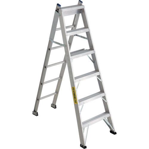 2700 Series Industrial Duty Multi-Way Ladders, 6', Aluminum, 250 lbs. Cap., ANSI 1, CSA 1 Sidevic Inc.