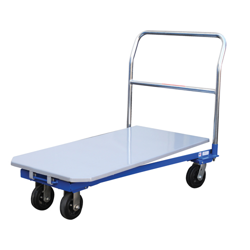 Chariot &agrave; plateforme, 48" lo x 24" la x Capacit&eacute; 1500 lb, Roues en Caoutchouc moul&eacute; Sidevic Inc.