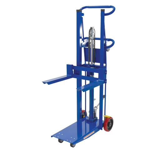 Empileur &agrave; plateforme, M&eacute;canisme Pompe au pied, Capacit&eacute; de 750 lb, Levage max de 52" Sidevic Inc.
