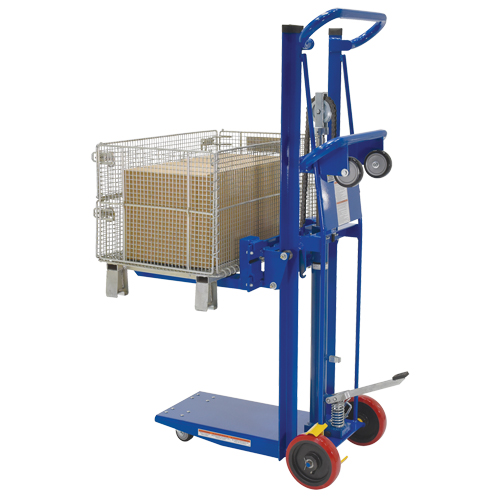 Empileur &agrave; plateforme, M&eacute;canisme Pompe au pied, Capacit&eacute; de 750 lb, Levage max de 52" Sidevic Inc.