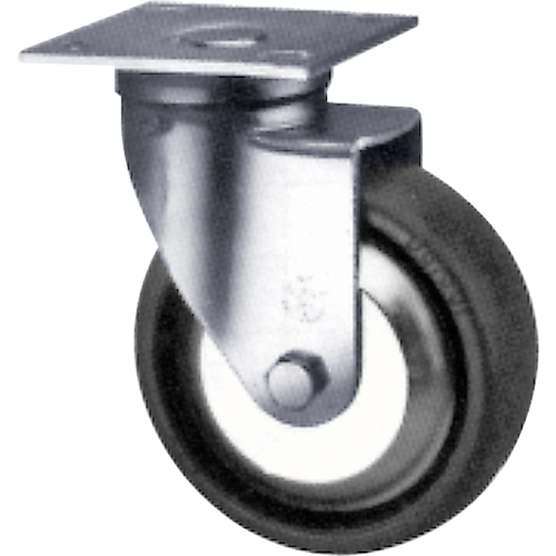 Heavy-Duty Caster, Swivel, 5" (127 mm), Solid Elastomer, 1000 lbs. (453.6 kg.) Sidevic Inc.