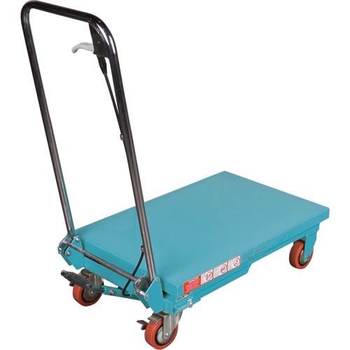 Heavy-Duty Hydraulic Scissor Lift Table, 27-1/2" L x 17-3/4" W, Steel, 330 lbs. Capacity Sidevic Inc.