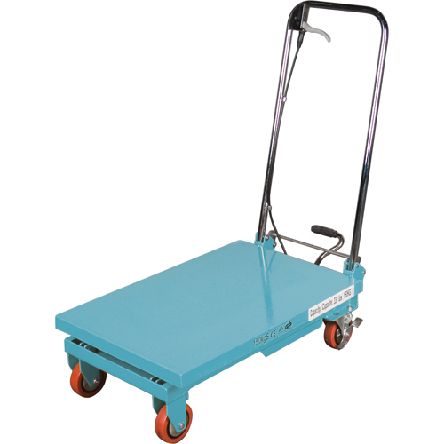 Heavy-Duty Hydraulic Scissor Lift Table, 27-1/2" L x 17-3/4" W, Steel, 330 lbs. Capacity Sidevic Inc.