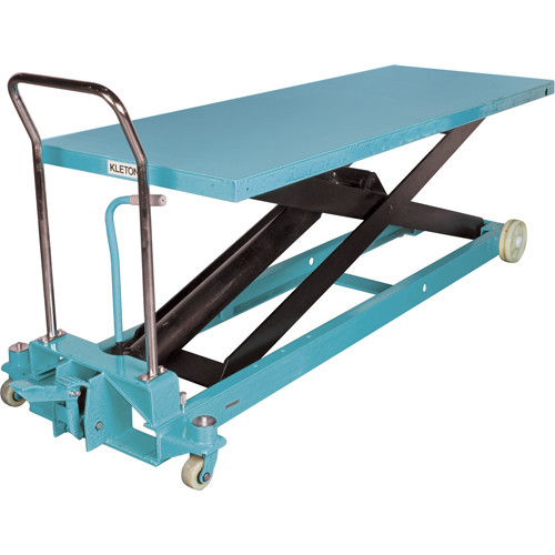 Heavy-Duty Hydraulic Scissor Lift Table, 80-1/8" L x 29-1/2" W, Steel, 2200 lbs. Capacity Sidevic Inc.
