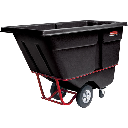 Chariot basculeur en acier, Poly&eacute;thyl&egrave;ne, 1 vg³, Capacit&eacute; de charge de 2100 lb Sidevic Inc.