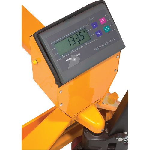 Digital Scale Pallet Truck, 27.5" L x 27.5" W, 5000 lbs. Cap. Sidevic Inc.