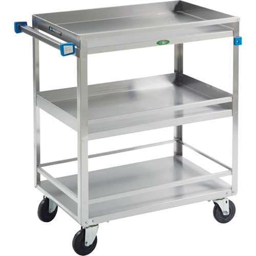 Guard Rail Carts, 3 Tiers, 19" W x 34-3/4" H x 31" D, 500 lbs. Capacity Sidevic Inc.
