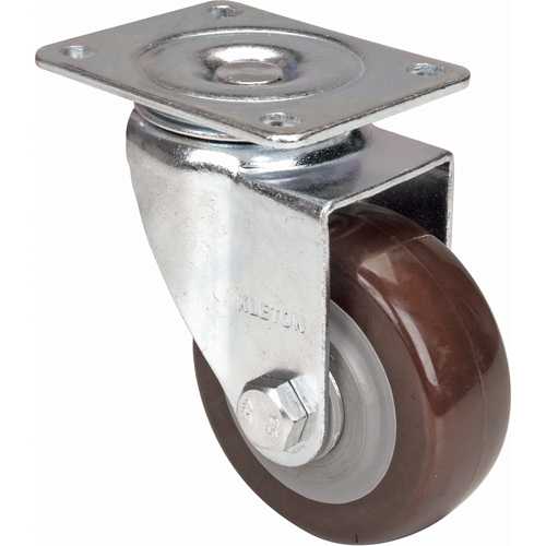 Roulette, Pivotant, 4" (101,6 mm), Polyur&eacute;thane, 440 lb (199,58 kg) Sidevic Inc.