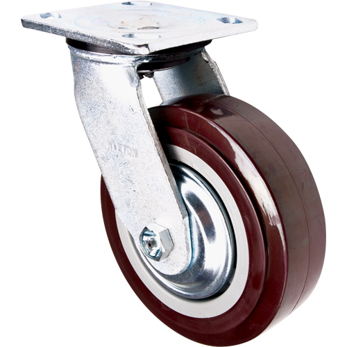 Roulette, Pivotant, 6" (152,4 mm), Polyur&eacute;thane, 850 lb (385 kg) Sidevic Inc.