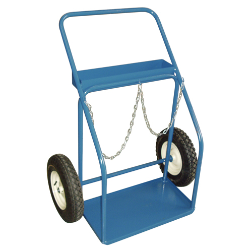 Gas Cylinder Carts, Pneumatic Wheels, 25" W x 13" L Base, 400 lbs. Sidevic Inc.