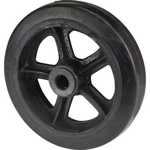Roue en caoutchouc moul&eacute;, 8" (203 mm) dia. x 2" (51 mm) la, Capacit&eacute; de 400 lb (181 kg) Sidevic Inc.