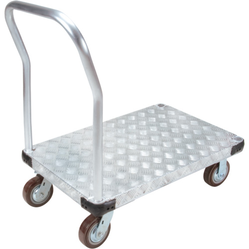 Aluminum Platform Truck, 24" W x 36" L, 3400 lbs. Cap., Polyurethane Wheels Sidevic Inc.