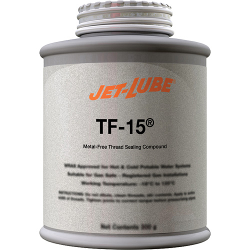 Compos&eacute; d'&eacute;tanch&eacute;it&eacute; sans m&eacute;tal pour raccord filet&eacute; TF-15, Canette &agrave; dessus brosse, 227 ml, -46° C - 315° C/50° F - 600° F Sidevic Inc.