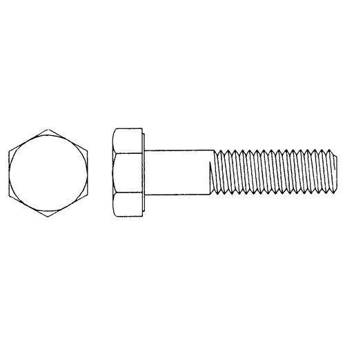 Capuchon vis &agrave; t&ecirc;te hexagonale, 1/4" dia., 2-3/4" lo, Zinc Cr+3/Zingu&eacute;, Cors&eacute;, Grade 5 Sidevic Inc.