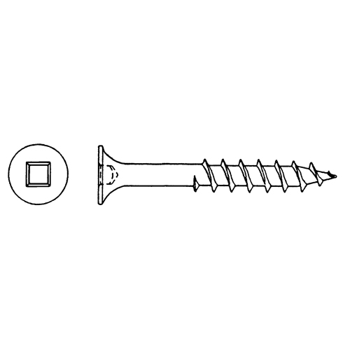 Deck Screws, #8 x 1-1/2" L, Green Sidevic Inc.