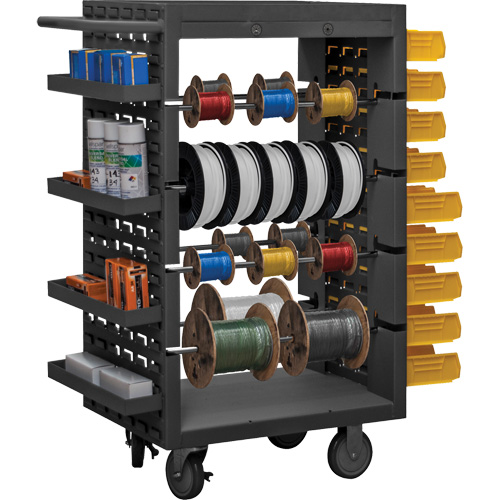&eacute;tag&egrave;res mobiles &agrave; huit montants pour mat&eacute;riaux bobin&eacute;s, Acier, 8 Montants, 18-1/8" la x 46-1/16" h x 32-1/4" p, Capacit&eacute; de 1200 lb Sidevic Inc.