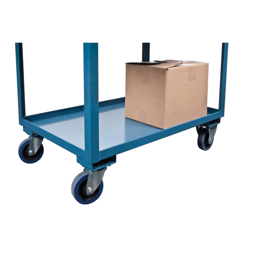 Deep Lipped Service Cart, 2 Tiers, 24" W x 47" H x 36" D, 1200 lbs. Capacity Sidevic Inc.