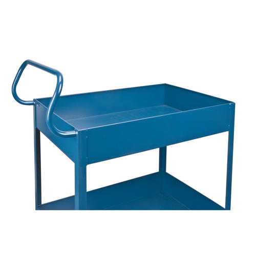 Deep Lipped Service Cart, 2 Tiers, 24" W x 47" H x 36" D, 1200 lbs. Capacity Sidevic Inc.