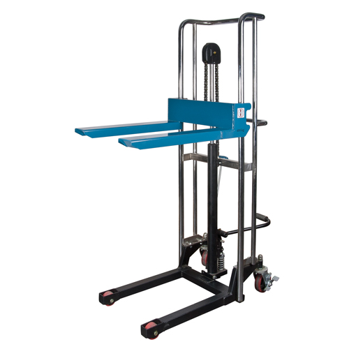 Gerbeur hydraulique &agrave; plateforme, M&eacute;canisme Pompe au pied, Capacit&eacute; de 880 lb, Levage max de 60" Sidevic Inc.