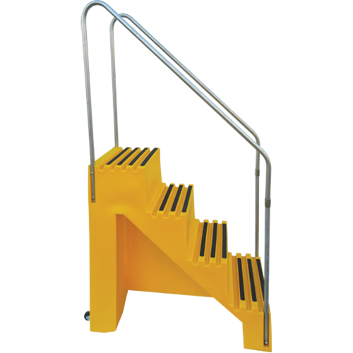 Industrial Step Stool, 4 Steps, 43" x 22-1/2" x 66" High Sidevic Inc.