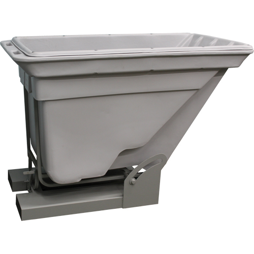 Conteneur autobasculeur, Poly&eacute;thyl&egrave;ne, 1 vg³, Gris Sidevic Inc.