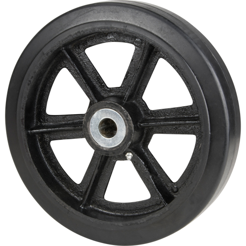 Mold-On Rubber Wheels, 8" (203.2 mm) Dia. x 2" (50.8 mm) W, 600 lbs. (272.155 kg.) Capacity Sidevic Inc.