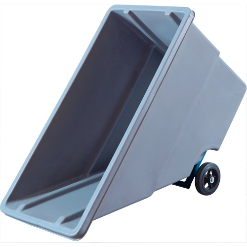 Chariot basculeur en acier, Poly&eacute;thyl&egrave;ne, 0,625 vg³, Capacit&eacute; de charge de 500 lb Sidevic Inc.