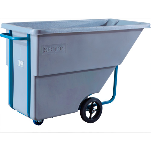 Chariot basculeur en acier, Poly&eacute;thyl&egrave;ne, 0,625 vg³, Capacit&eacute; de charge de 850 lb Sidevic Inc.