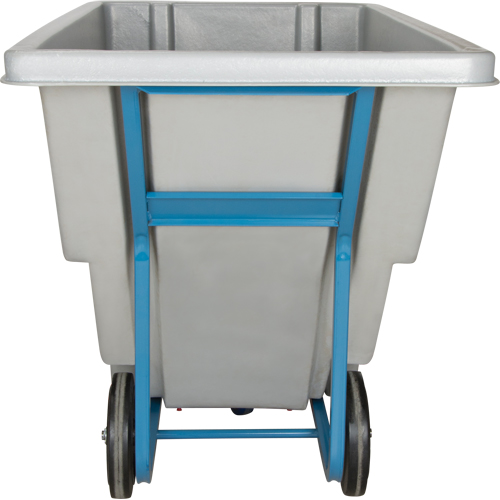 Chariot basculeur en acier, Poly&eacute;thyl&egrave;ne, 0,625 vg³, Capacit&eacute; de charge de 850 lb Sidevic Inc.