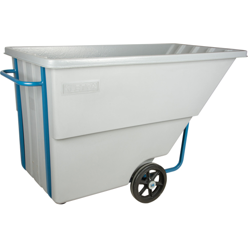 Chariot basculeur en acier, Poly&eacute;thyl&egrave;ne, 1,1 vg³, Capacit&eacute; de charge de 1250 lb Sidevic Inc.