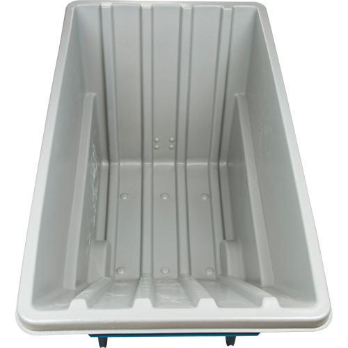 Chariot basculeur en acier, Poly&eacute;thyl&egrave;ne, 1,1 vg³, Capacit&eacute; de charge de 1250 lb Sidevic Inc.