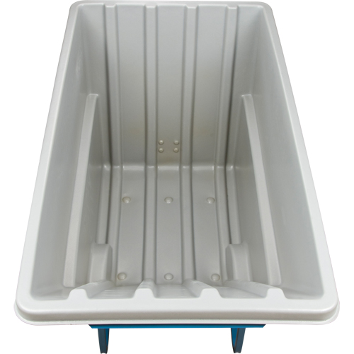 Chariot basculeur en acier, Poly&eacute;thyl&egrave;ne, 1,1 vg³, Capacit&eacute; de charge de 2000 lb Sidevic Inc.