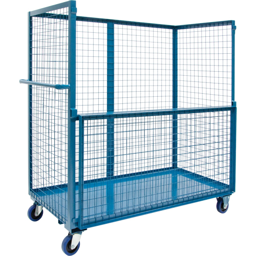 Chariot grillag&eacute; pour transport , Acier, 30" x 55" x 60", Capacit&eacute; 2400 lb Sidevic Inc.