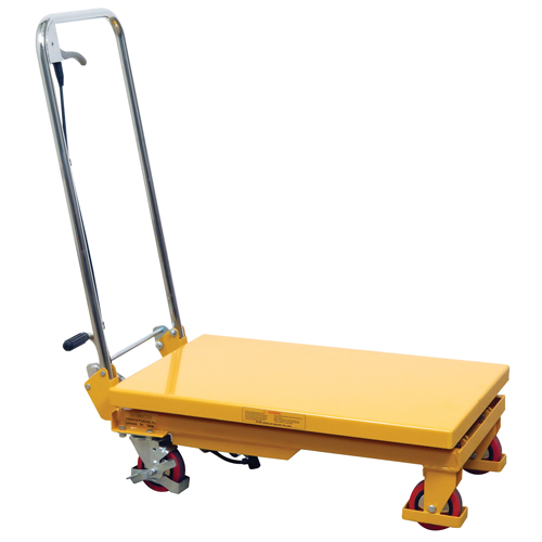 Hydraulic Scissor Lift Table, 17.75" L x 27.5" W/27-1/2" L x 17-3/4" W, Steel, 330 lbs. Capacity Sidevic Inc.