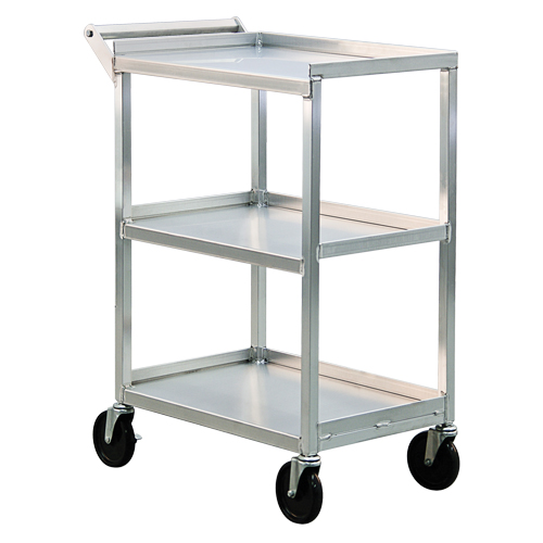 Utility Cart, 3 Tiers, 16-1/2" W x 39" H x 27-3/4" D, 350 lbs. Capacity Sidevic Inc.