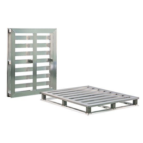Palette &agrave; cadre tubulaire en aluminium 4 c&ocirc;t&eacute;s Sidevic Inc.