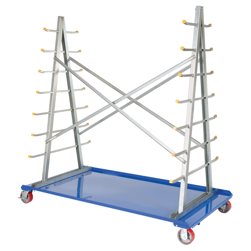 Chariot &agrave; cadre en A pour barres et tuyaux, Acier, 36-3/4" la x 73-3/4" p x 72-1/2" h, Capacit&eacute; de 2000 lb Sidevic Inc.