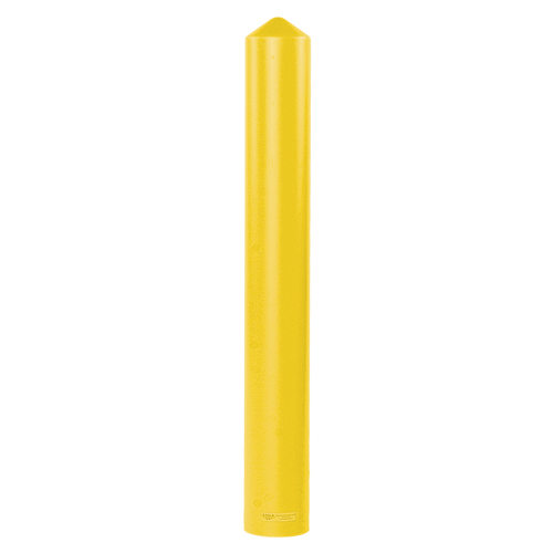 Smooth Bollard Cover, 4" Dia. x 56" L, Yellow Sidevic Inc.