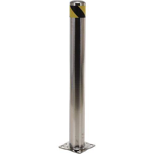 Butoir de s&eacute;curit&eacute;, Acier inoxydable, 42" h x 8" la, Argent Sidevic Inc.