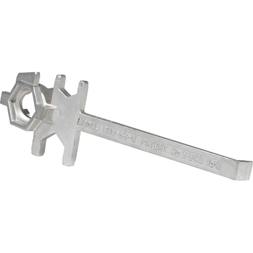 Cl&eacute; pour baril, Ouverture de 3/4"/2", Poign&eacute;e 9-1/2", Acier inoxydable Sidevic Inc.