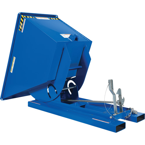 Conteneur autobasculeur, Acier, 3/4 vg³, Bleu Sidevic Inc.