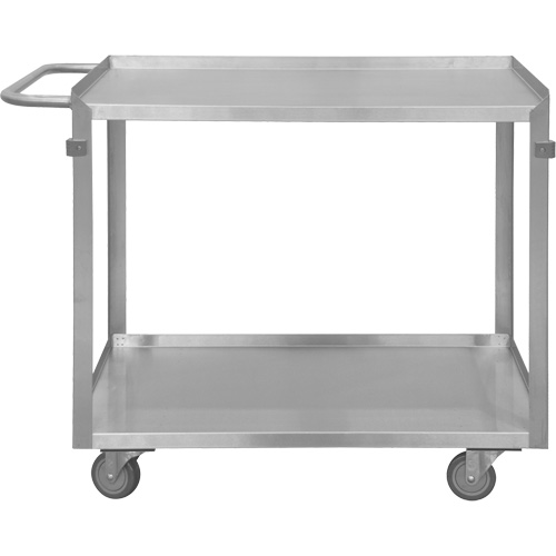 Industrial Grade Shelf Cart, 2 Tiers, 22-1/2" W x 34" H x 42-7/16" D, 600 lbs. Capacity Sidevic Inc.